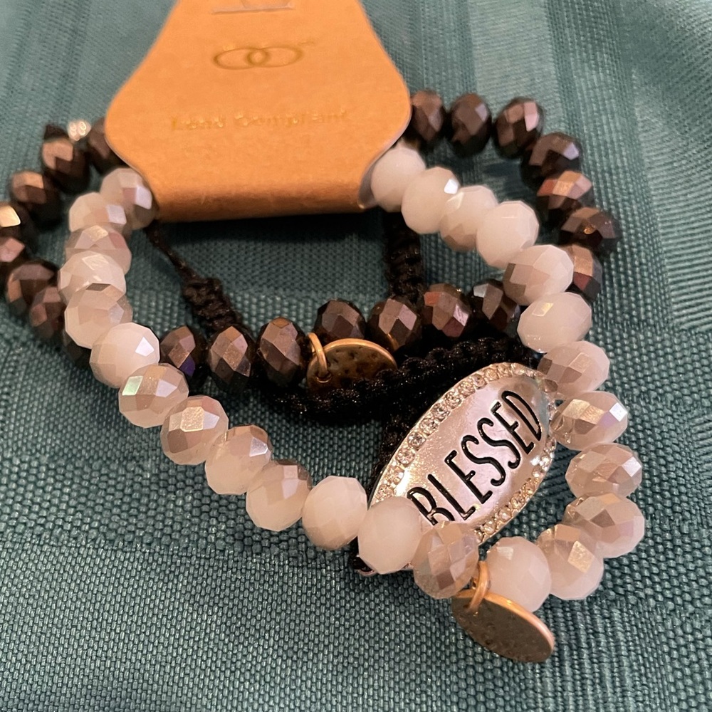 Blessed bracelet set.